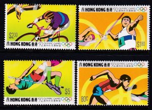 Hong Kong 634-627 Summer Olympics MNH VF