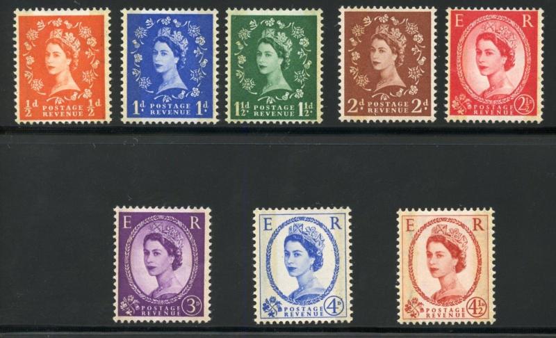 GREAT BRITAIN QUEEN ELIZABETH II SCOTT#353c/60ap PHOSPHOR GRAPHITE  MINT NH OG