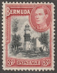 Bermuda,  Scott#121, used, hinged,  lighthouse, great image-