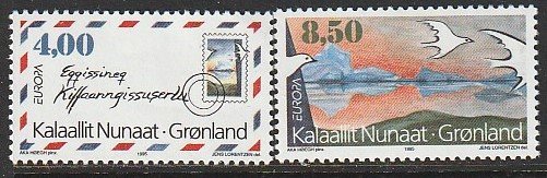 1995 Greenland - Sc 291-2 - MNH VF - 2 single - Europa