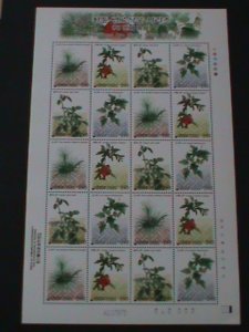 ​KOREA-2004 TRADITIONAL DYE PLANTS-3RD SERIE MNH SHEET OF 20-VF-HARD TO FIND