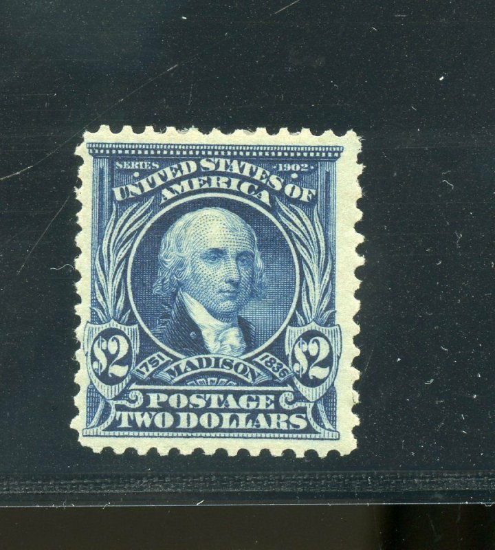 UNITED STATES $2 MADISON SCOTT #312  VF  MINT LIGHT HINGED--SCOTT VALUE $800.00