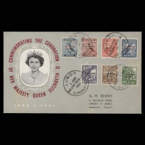 Lundy Island 1953 Coronation first day cover ✔️