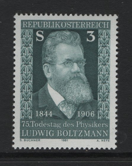 Austria  #1184  MNH 1981  Boltzmann  physicist