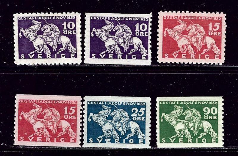 Sweden 230-35 MH 1932 set