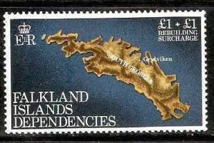 Falkland Island Dependencies 1982 Geology, Map of South Georgia 1V Set  MNH #...