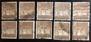 India Scott#623 F/VF Used Group of 10 Cat. $10.00