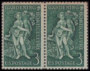 US 1100 Gardening Horticulture 3c horz pair MNH 1958