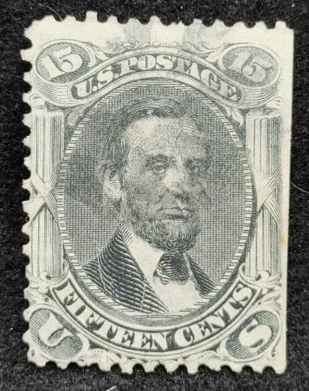 MATT'S STAMPS SCOTT #77 15-CENT ABRAHAM LINCOLN,  USED, VERY LOVELY DESIGN!!! 