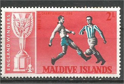 MALDIVE ISLANDS 1967, MH 2 l  Soccer   Scott 207