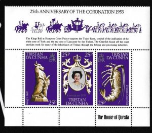 Tristan da Cunha # 238a-238c, Queen Elizabeth Silver Jubilee Mint, NH, 1/2 Cat.