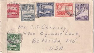 1941, St. Johns, Antigua to Bethesda, MD, Censored, See Remark (C4508)