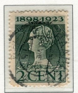 NETHERLANDS; 1923 Govt. Anniversary issue fine used 2c. value