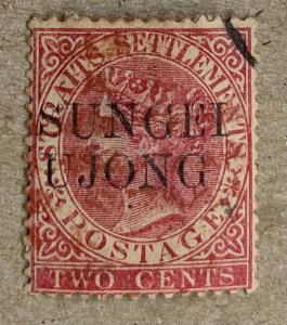 Sungei Ujong 1885 2c pale rose.  Scott 26A, CV $17.00. SG 43