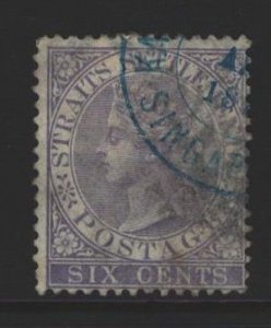 Straits Settlements Sc#12 Used