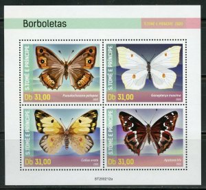 SAO TOME 2020 BUTTERFLIES SHEET MINT NEVER HINGED