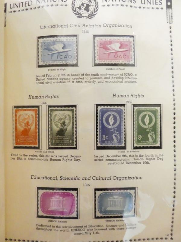 EDW1949SELL : U.N. The Ultimate collection in 3 albums Cplt 1951-2001 All VF MNH