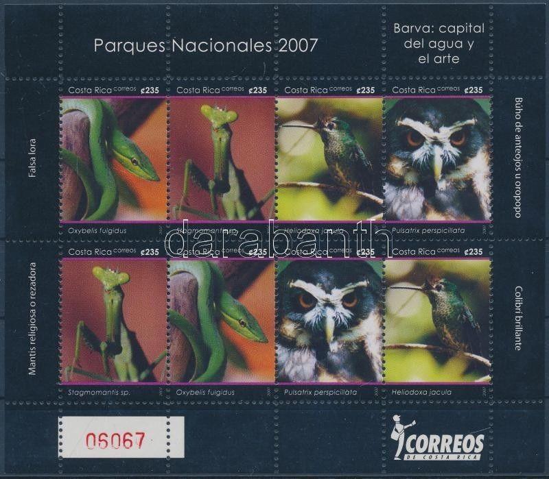 Costa Rica stamp National Parks minisheet MNH 2007 Mi 1676-1679 WS158595