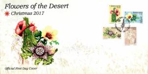 Botswana - 2017 Christmas Desert Flowers FDC