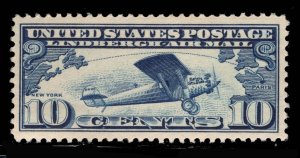 MOMEN: US STAMPS #C10 AIRMAIL MINT OG NH XF+ LOT #87155*