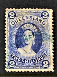 STAMP STATION PERTH Queensland #79 QV Definitive Wmk.69 FU CV$70.00