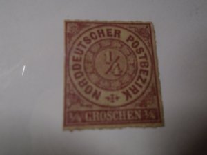 North German Confederation  #  1  no gum  small thin