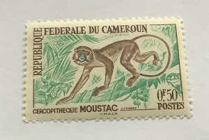 Cameroun 1962 Scott 358  MNH - 50c, moustac monkey