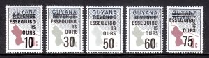 Guyana - Scott #336-340 - MNH - SCV $6.00