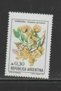 ARGENTINA #1522  1985  30c   FLOWER  MINT VF NH  O.G  a