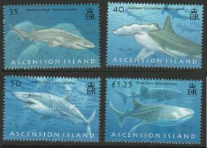 2008 Ascension 1033-1036 Sea fauna - Whales 10,00 €