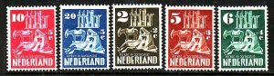Netherlands-Sc#B214-18- id7-unused hinged semi-postal set-Churches-1950-