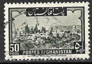 AFGHANISTAN 1951 50p View of Kandahar Issue Sc 377 VFU