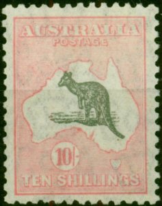 Australia 1932 10s Grey & Aniline Pink SG136Var BW50d Superb LMM Ceremuga Cer...