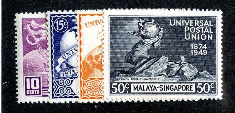 1949 Singapore Sc.# 23/26 mnh** cv $19 ( 9618 BCXX )