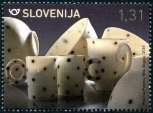 HERRICKSTAMP NEW ISSUES SLOVENIA Sc.# 1320 Contemporary Porcelain Design