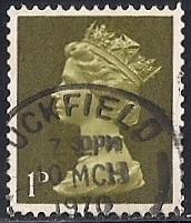 Great Britain #495 1P Queen Elizabeth 2, used VF