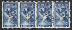 SMI) 1957 USA, CENTENARY OF THE NATIONAL STEEL INDUSTRY, USED