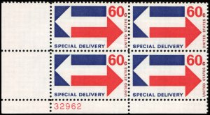 US #E23 ARROWS MNH LL PLATE BLOCK #32962