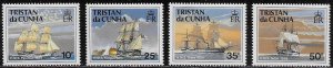 Tristan da Cunha Scott #'s 487 - 490 MH