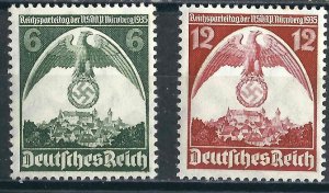 Germany 465-66 Mi 556-57 VF 1935 SCV $19.00