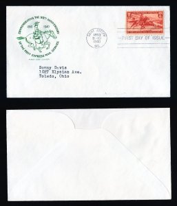 # 894 First Day Cover addressed with Farnam cachet Saint Joseph, MO - 4-3-1940