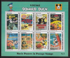 Guyana 2775 Disney Movie Posters mini-sheet MNH c.v. $9.50 (fr)