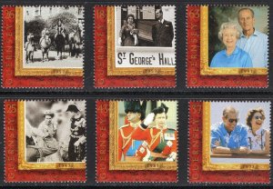 Thematic stamps GUERNSEY 1997 GOLDEN WEDDING 754/9 mint