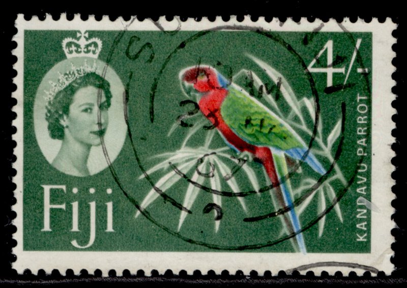 FIJI QEII SG359, 1967 4s red, yellow-green, blue & green, FINE USED.