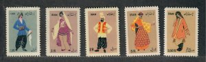 Iran Sc#1015-1019 M/NH/VF, Cv. $125