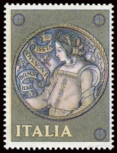 Allegory and Female Head - Test stamp for the new presses