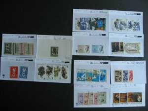Belgium MNH collection assembled in sales cards