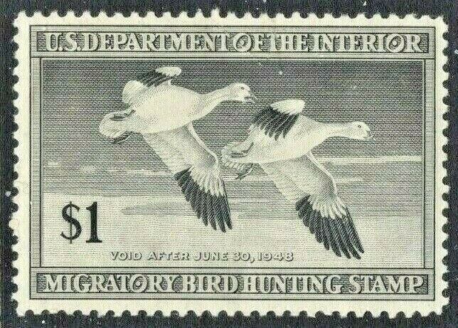 [S7]  #RW14 ~ Mint-NH  U.S. Duck Stamp w/Nice Margins....Always Free Shipping