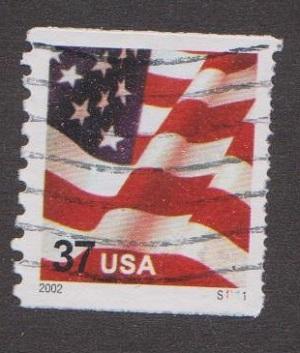 US #3631 Old Glory Used PNC Single plate #S1111