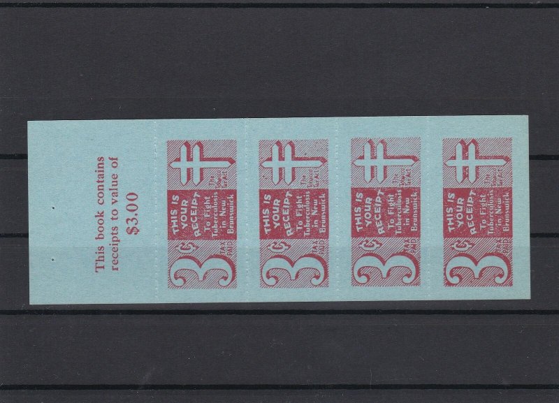 New Brunswick Tobacco Tax Mint Stamps Page ref 22680